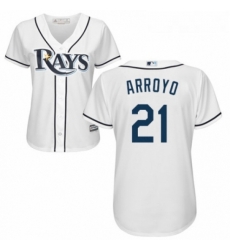 Womens Majestic Tampa Bay Rays 21 Christian Arroyo Replica White Home Cool Base MLB Jersey Womens Majestic Tampa Bay Rays 21 Christian Arroyo Replica White Home Cool Base MLB Jersey