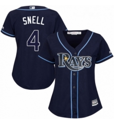 Womens Majestic Tampa Bay Rays 4 Blake Snell Replica Navy Blue Alternate Cool Base MLB Jersey Womens Majestic Tampa Bay Rays 4 Blake Snell Replica Navy Blue Alternate Cool Base MLB Jersey
