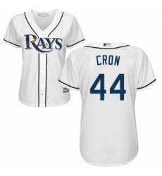 Womens Majestic Tampa Bay Rays 44 C J Cron Authentic White Home Cool Base MLB Jersey Womens Majestic Tampa Bay Rays 44 C J Cron Authentic White Home Cool Base MLB Jersey