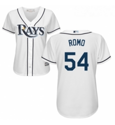 Womens Majestic Tampa Bay Rays 54 Sergio Romo Authentic White Home Cool Base MLB Jersey Womens Majestic Tampa Bay Rays 54 Sergio Romo Authentic White Home Cool Base MLB Jersey