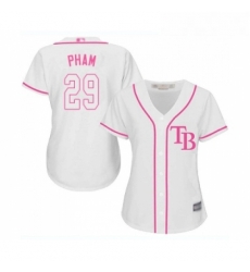 Womens Tampa Bay Rays 29 Tommy Pham Replica White Fashion Cool Base Baseball Jersey Womens Tampa Bay Rays 29 Tommy Pham Replica White Fashion Cool Base Baseball Jersey