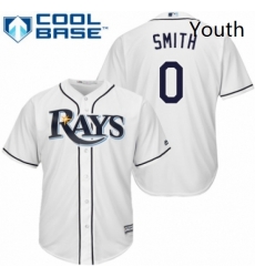 Youth Majestic Tampa Bay Rays 0 Mallex Smith Replica White Home Cool Base MLB Jersey Youth Majestic Tampa Bay Rays 0 Mallex Smith Replica White Home Cool Base MLB Jersey