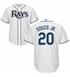 Youth Majestic Tampa Bay Rays 20 Steven Souza Replica White Home Cool Base MLB Jersey Youth Majestic Tampa Bay Rays 20 Steven Souza Replica White Home Cool Base MLB Jersey