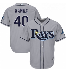 Youth Majestic Tampa Bay Rays 40 Wilson Ramos Authentic Grey Road Cool Base MLB Jersey Youth Majestic Tampa Bay Rays 40 Wilson Ramos Authentic Grey Road Cool Base MLB Jersey