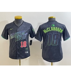 Youth Tampa Bay Rays 18 Shane McClanahan Charcoal 2024 City Connect Limited jerseys 1 Youth Tampa Bay Rays 18 Shane McClanahan Charcoal 2024 City Connect Limited jerseys 1