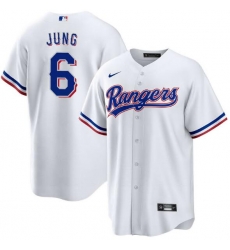 Men Nike Texas Rangers Josh Jung #6 White Cool Base Stitched MLB Jersey Men Nike Texas Rangers Josh Jung #6 White Cool Base Stitched MLB Jersey