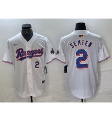 Men Texas Rangers 2 Marcus Semien White Gold Cool Base Stitched Baseball Jersey 3 Men Texas Rangers 2 Marcus Semien White Gold Cool Base Stitched Baseball Jersey 3