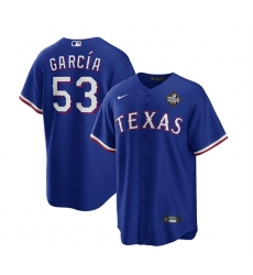 Men Texas Rangers 53 Adolis Garc EDa Royal 2023 World Series Stitched Baseball Jersey Men Texas Rangers 53 Adolis Garc EDa Royal 2023 World Series Stitched Baseball Jersey