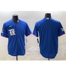 Men Texas Rangers Blank Royal City Connect Stitched Baseball Jersey Men Texas Rangers Blank Royal City Connect Stitched Baseball Jersey