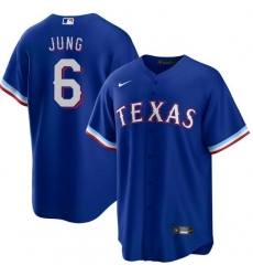 Men Texas Rangers Josh Jung #6 Blue Cool Base Stitched MLB Jersey Men Texas Rangers Josh Jung #6 Blue Cool Base Stitched MLB Jersey