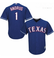 Mens Majestic Texas Rangers 1 Elvis Andrus Replica Royal Blue Alternate 2 Cool Base MLB Jersey Mens Majestic Texas Rangers 1 Elvis Andrus Replica Royal Blue Alternate 2 Cool Base MLB Jersey