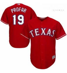 Mens Majestic Texas Rangers 19 Jurickson Profar Replica Red Alternate Cool Base MLB Jersey Mens Majestic Texas Rangers 19 Jurickson Profar Replica Red Alternate Cool Base MLB Jersey