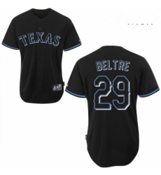 Mens Majestic Texas Rangers 29 Adrian Beltre Replica Black Fashion MLB Jersey Mens Majestic Texas Rangers 29 Adrian Beltre Replica Black Fashion MLB Jersey