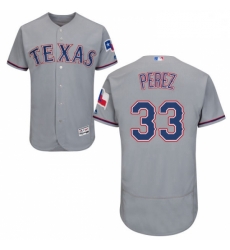 Mens Majestic Texas Rangers 33 Martin Perez Grey Road Flex Base Authentic Collection MLB Jersey Mens Majestic Texas Rangers 33 Martin Perez Grey Road Flex Base Authentic Collection MLB Jersey