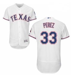 Mens Majestic Texas Rangers 33 Martin Perez White Home Flex Base Authentic Collection MLB Jersey Mens Majestic Texas Rangers 33 Martin Perez White Home Flex Base Authentic Collection MLB Jersey