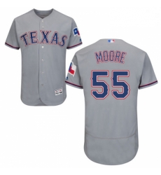 Mens Majestic Texas Rangers 55 Matt Moore Grey Road Flex Base Authentic Collection MLB Jersey Mens Majestic Texas Rangers 55 Matt Moore Grey Road Flex Base Authentic Collection MLB Jersey