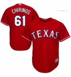 Mens Majestic Texas Rangers 61 Robinson Chirinos Replica Red Alternate Cool Base MLB Jersey Mens Majestic Texas Rangers 61 Robinson Chirinos Replica Red Alternate Cool Base MLB Jersey