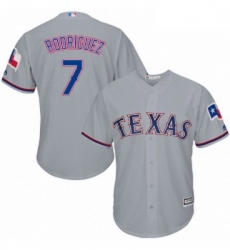 Mens Majestic Texas Rangers 7 Ivan Rodriguez Grey Flexbase Authentic Collection MLB Jersey Mens Majestic Texas Rangers 7 Ivan Rodriguez Grey Flexbase Authentic Collection MLB Jersey