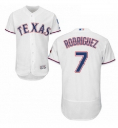 Mens Majestic Texas Rangers 7 Ivan Rodriguez White Flexbase Authentic Collection MLB Jersey Mens Majestic Texas Rangers 7 Ivan Rodriguez White Flexbase Authentic Collection MLB Jersey