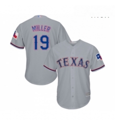 Mens Texas Rangers 19 Shelby Miller Replica Grey Road Cool Base Baseball Jersey Mens Texas Rangers 19 Shelby Miller Replica Grey Road Cool Base Baseball Jersey