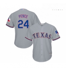 Mens Texas Rangers 24 Hunter Pence Replica Grey Road Cool Base Baseball Jersey Mens Texas Rangers 24 Hunter Pence Replica Grey Road Cool Base Baseball Jersey