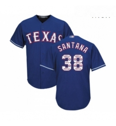Mens Texas Rangers 38 Danny Santana Authentic Royal Blue Team Logo Fashion Cool Base Baseball Jersey Mens Texas Rangers 38 Danny Santana Authentic Royal Blue Team Logo Fashion Cool Base Baseball Jersey