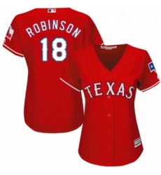 Womens Majestic Texas Rangers 18 Drew Robinson Authentic Red Alternate Cool Base MLB Jersey Womens Majestic Texas Rangers 18 Drew Robinson Authentic Red Alternate Cool Base MLB Jersey