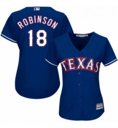 Womens Majestic Texas Rangers 18 Drew Robinson Replica Royal Blue Alternate 2 Cool Base MLB Jersey Womens Majestic Texas Rangers 18 Drew Robinson Replica Royal Blue Alternate 2 Cool Base MLB Jersey
