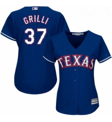 Womens Majestic Texas Rangers 37 Jason Grilli Authentic Royal Blue Alternate 2 Cool Base MLB Jersey Womens Majestic Texas Rangers 37 Jason Grilli Authentic Royal Blue Alternate 2 Cool Base MLB Jersey