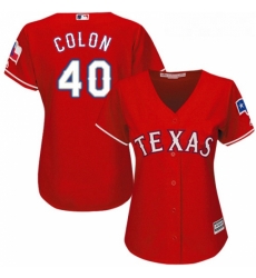 Womens Majestic Texas Rangers 40 Bartolo Colon Authentic Red Alternate Cool Base MLB Jersey Womens Majestic Texas Rangers 40 Bartolo Colon Authentic Red Alternate Cool Base MLB Jersey