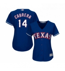 Womens Texas Rangers 14 Asdrubal Cabrera Replica Royal Blue Alternate 2 Cool Base Baseball Jersey Womens Texas Rangers 14 Asdrubal Cabrera Replica Royal Blue Alternate 2 Cool Base Baseball Jersey