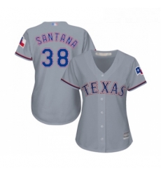 Womens Texas Rangers 38 Danny Santana Replica Grey Road Cool Base Baseball Jersey Womens Texas Rangers 38 Danny Santana Replica Grey Road Cool Base Baseball Jersey