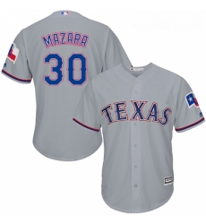 Youth Majestic Texas Rangers 30 Nomar Mazara Authentic Grey Road Cool Base MLB Jersey Youth Majestic Texas Rangers 30 Nomar Mazara Authentic Grey Road Cool Base MLB Jersey