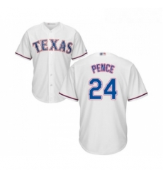 Youth Texas Rangers 24 Hunter Pence Replica White Home Cool Base Baseball Jersey Youth Texas Rangers 24 Hunter Pence Replica White Home Cool Base Baseball Jersey