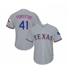 Youth Texas Rangers 41 Logan Forsythe Replica Grey Road Cool Base Baseball Jersey Youth Texas Rangers 41 Logan Forsythe Replica Grey Road Cool Base Baseball Jersey