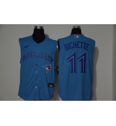Blue Jays 11 Bo Bichette Blue Nike Cool Base Sleeveless Jersey Blue Jays 11 Bo Bichette Blue Nike Cool Base Sleeveless Jersey