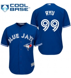 Blue Jays 99 HyunJin Ryu Blue New Cool Base Stitched MLB Jersey Blue Jays 99 HyunJin Ryu Blue New Cool Base Stitched MLB Jersey
