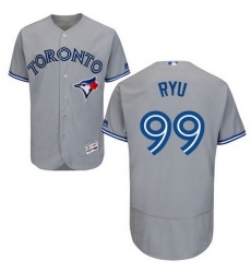 Blue Jays 99 HyunJin Ryu Grey Flexbase Authentic Collection Stitched MLB Jersey Blue Jays 99 HyunJin Ryu Grey Flexbase Authentic Collection Stitched MLB Jersey