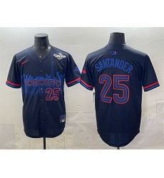 Men Toronto Blue Jays 25 Anthony Santander Navy 2025 World Series City Connect Limited Stitched Baseball Jersey
