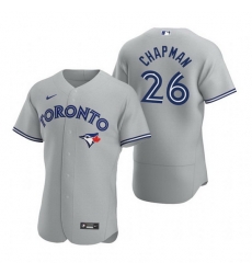 Men Toronto Blue Jays 26 Matt Chapman Grey Flex Base Stitched Baseball jersey Men Toronto Blue Jays 26 Matt Chapman Grey Flex Base Stitched Baseball jersey