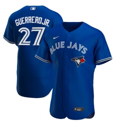 Men Toronto Blue Jays 27 Vladimir Guerrero Jr Men Nike Royal Alternate 2020 Flex Base Player MLB Jersey Men Toronto Blue Jays 27 Vladimir Guerrero Jr Men Nike Royal Alternate 2020 Flex Base Player MLB Jersey