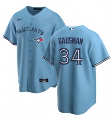 Men Toronto Blue Jays 34 Kevin Gausman Light Blue Cool Base Stitched Jersey Men Toronto Blue Jays 34 Kevin Gausman Light Blue Cool Base Stitched Jersey