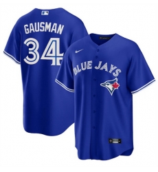 Men Toronto Blue Jays 34 Kevin Gausman Royal Cool Base Stitched Jersey Men Toronto Blue Jays 34 Kevin Gausman Royal Cool Base Stitched Jersey