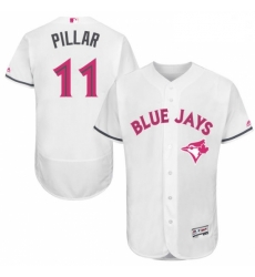 Mens Majestic Toronto Blue Jays 11 Kevin Pillar Authentic White 2016 Mothers Day Fashion Flex Base MLB Jersey Mens Majestic Toronto Blue Jays 11 Kevin Pillar Authentic White 2016 Mothers Day Fashion Flex Base MLB Jersey