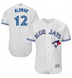 Mens Majestic Toronto Blue Jays 12 Roberto Alomar White Home Flex Base Authentic Collection MLB Jersey Mens Majestic Toronto Blue Jays 12 Roberto Alomar White Home Flex Base Authentic Collection MLB Jersey