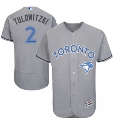 Mens Majestic Toronto Blue Jays 2 Troy Tulowitzki Authentic Gray 2016 Fathers Day Fashion Flex Base Jersey Mens Majestic Toronto Blue Jays 2 Troy Tulowitzki Authentic Gray 2016 Fathers Day Fashion Flex Base Jersey