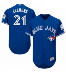 Mens Majestic Toronto Blue Jays 21 Roger Clemens Blue Alternate Flex Base Authentic Collection MLB Jersey Mens Majestic Toronto Blue Jays 21 Roger Clemens Blue Alternate Flex Base Authentic Collection MLB Jersey