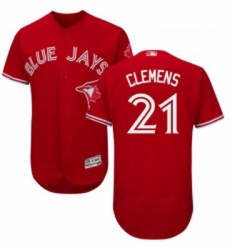Mens Majestic Toronto Blue Jays 21 Roger Clemens Scarlet Flexbase Authentic Collection Alternate MLB Jersey Mens Majestic Toronto Blue Jays 21 Roger Clemens Scarlet Flexbase Authentic Collection Alternate MLB Jersey