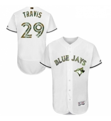 Mens Majestic Toronto Blue Jays 29 Devon Travis Authentic White 2016 Memorial Day Fashion Flex Base Jersey Mens Majestic Toronto Blue Jays 29 Devon Travis Authentic White 2016 Memorial Day Fashion Flex Base Jersey
