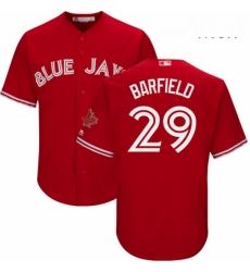 Mens Majestic Toronto Blue Jays 29 Jesse Barfield Replica Scarlet Alternate Cool Base MLB Jersey Mens Majestic Toronto Blue Jays 29 Jesse Barfield Replica Scarlet Alternate Cool Base MLB Jersey